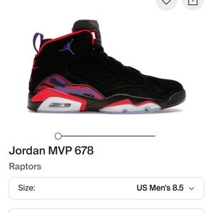 Jordan MVP 678 Black and Red Sneakers